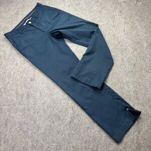 Bonobos Golf Pants Men 30 x 30 Blue Ankle Zip Performance Straight Leg